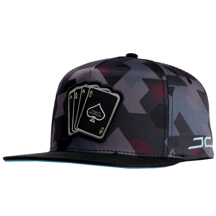 POKER CAMO BLUE/RED