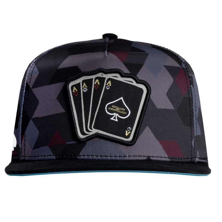 POKER CAMO BLUE/RED